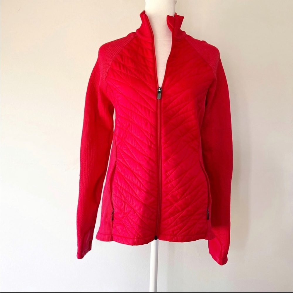 Athleta Flurry Force Insulated Primaloft Jacket 2.0 Red Zipper Women’s Medium